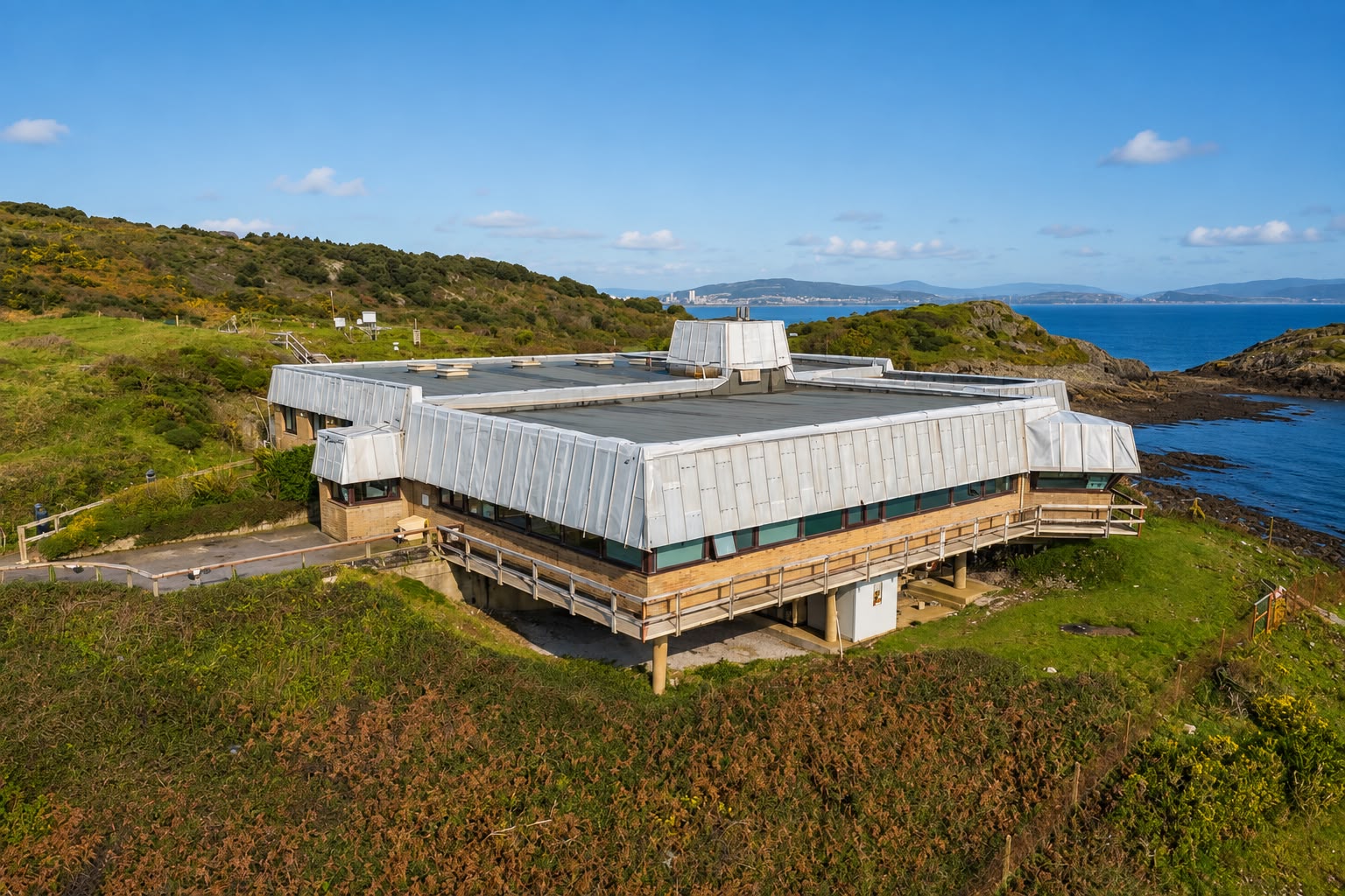 The old coastguard station at Tutt Head, Mumbles